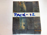 Australian #25 Knotty Pine Stabilized blue PEN blanks- Sold in packs