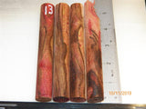 Australian #44 Shiraz Red Vine - Stabilized clear rounded PEN blanks