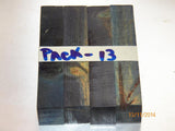 Australian #25 Knotty Pine Stabilized blue PEN blanks- Sold in packs