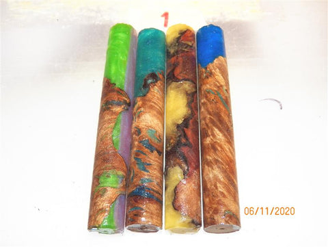 Australian #57 Peppercorn tree burl Resifills-Pen rounded blanks - Sold in packs