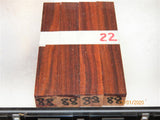 Australian #88st (straigh cut) Brown Mahogany - PEN blanks - Sold in packs