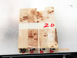 Australian #10B Poplar tree Burl - PEN blanks raw - Sold in packs