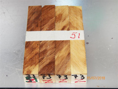 Australian #73-Z (diagonal cut) wood raw - PEN blanks - Sold in packs