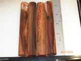 Australian #44 Shiraz Red Vine - Stabilized clear rounded PEN blanks