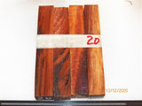 Australian #71 Prune tree wood - Stabilized PEN blanks - Sold in packs