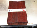 Australian #9 Colonial Red Gum - PEN blanks raw - Packs of 4