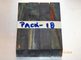 Australian #25 Knotty Pine Stabilized blue PEN blanks- Sold in packs