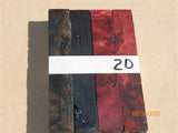 Australian #57 new Peppercorn spalted burl - Stabilized multi-colours - PEN blanks - Sold in packs