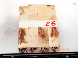 Australian #10B Poplar tree Burl - PEN blanks raw - Sold in packs