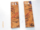 Australian #22 Olive root wood high grain Resifills - Small boards - Sold singly