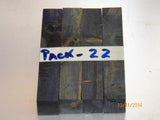 Australian #25 Knotty Pine Stabilized blue PEN blanks- Sold in packs