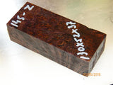 Australian #57 Peppercorn tree burl spalted Stabilized/colours - Knife & other - Sold singly
