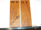 Amboyna/Rosewood wood- Stabilised KNIFE handle scales bookmatched- Sold in pairs (1)