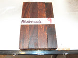 Australian #57st (straigh cut) Peppercorn Heartwood raw- PEN blanks - Sold in packs