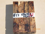 Australian #57 Peppercorn burl HEAVY spalted Stabilised PEN blanks - Sold in packs