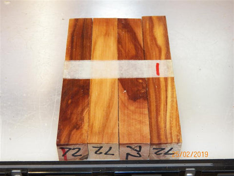Australian #72 Granny Smith Apple tree wood (aged) - PEN blanks Straight cut -Sold in packs