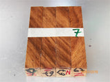 Australian #67-Z (diagonal cut) Carob tree wood - PEN raw blanks - Sold in packs of 4