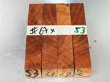 Australian #67-X (cross cut) Carob tree wood - PEN raw blanks - Sold in packs of 4