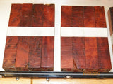 Australian #9 Colonial Red Gum Burl - PEN blanks raw - Packs of 4