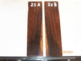 #99st Pheasant wood- Stabilised KNIFE handle scales bookmatched- Sold in pairs (1)