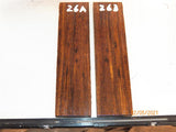 #99st Pheasant wood- Stabilised KNIFE handle scales bookmatched- Sold in pairs (1)