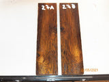 #99st Pheasant wood- Stabilised KNIFE handle scales bookmatched- Sold in pairs (1)