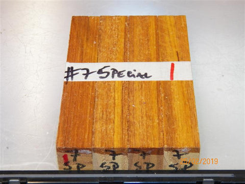 Australian #7 Spotted Gum Special - PEN blanks raw - Sold in packs