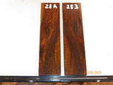 #99st Pheasant wood- Stabilised KNIFE handle scales bookmatched- Sold in pairs (1)