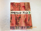 Australian #65 Sugar Gum tree Spalted -Stabilised PEN blanks - Sold in packs