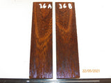 #99st Pheasant wood- Stabilised KNIFE handle scales bookmatched- Sold in pairs (1)