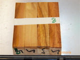 Australian #5 Yellow Gum tree wood - PEN raw blanks - Sold in packs of 4