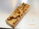 Australian #10B Poplar tree Burl STABILISED-CLEAR- Knife handles blanks - Sold singly