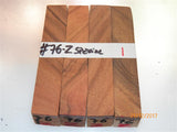 Australian #76-z (diagonal cut) SA Ironwood Special (local) - PEN blanks raw - Sold in packs