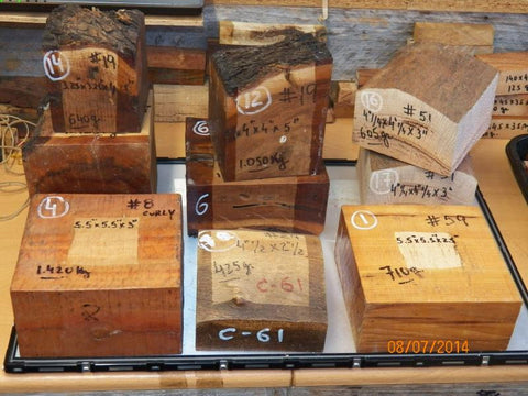 Australian Local woods - Box making blanks - mixed species and sizes - Sold singly