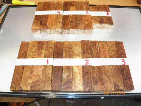 Australian #94st Live-Oak tree wood raw - PEN blanks - Sold in packs