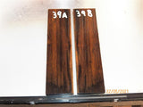 #99st Pheasant wood- Stabilised KNIFE handle scales bookmatched- Sold in pairs (1)