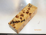 Australian #10B Poplar tree Burl STABILISED-CLEAR- Knife handles blanks - Sold singly