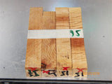 Australian #15x (cross cut) Holly-Oak tree wood - PEN blanks raw - Sold in packs