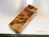 Australian #10B Poplar tree Burl STABILISED-CLEAR- Knife handles blanks - Sold singly