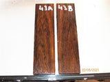 #99st Pheasant wood- Stabilised KNIFE handle scales bookmatched- Sold in pairs (1)