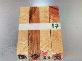 Australian #15x (cross cut) Holly-Oak tree wood - PEN blanks raw - Sold in packs