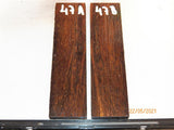 #99st Pheasant wood- Stabilised KNIFE handle scales bookmatched- Sold in pairs (1)