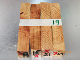 Australian #15x (cross cut) Holly-Oak tree wood - PEN blanks raw - Sold in packs