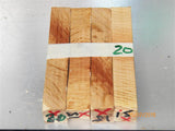 Australian #15x (cross cut) Holly-Oak tree wood - PEN blanks raw - Sold in packs