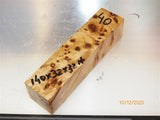 Australian #10B Poplar tree Burl STABILISED-CLEAR- Knife handles blanks - Sold singly