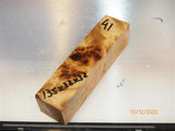 Australian #10B Poplar tree Burl STABILISED-CLEAR- Knife handles blanks - Sold singly