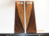 #99st Pheasant wood- Stabilised KNIFE handle scales bookmatched- Sold in pairs (1)