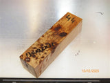 Australian #10B Poplar tree Burl STABILISED-CLEAR- Knife handles blanks - Sold singly