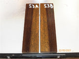 #99st Pheasant wood- Stabilised KNIFE handle scales bookmatched- Sold in pairs (1)