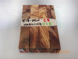 Australian #18-N Crotch (CR) Golden Wattle - Stabilised PEN blanks - Sold in packs of 4 blanks